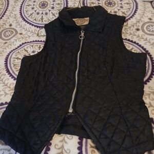 Black Quilted Vest
